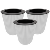 Kia 12.8cm Round Pot With Inner Planters for Home, Office, Home & Garden (12.8CM | 5INCH)